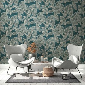 Cristiana Masi|Wallpaper white leaves|Floral 2