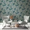 As Creation|Wallpaper large modern leaves petrol blue|Wallpaper