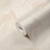 As Creation|Papel pintado hojas grandes floral beige|Moderno