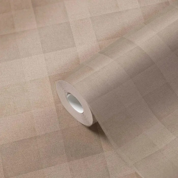 As Creation|Wallpaper timeless brown squares|Checkered