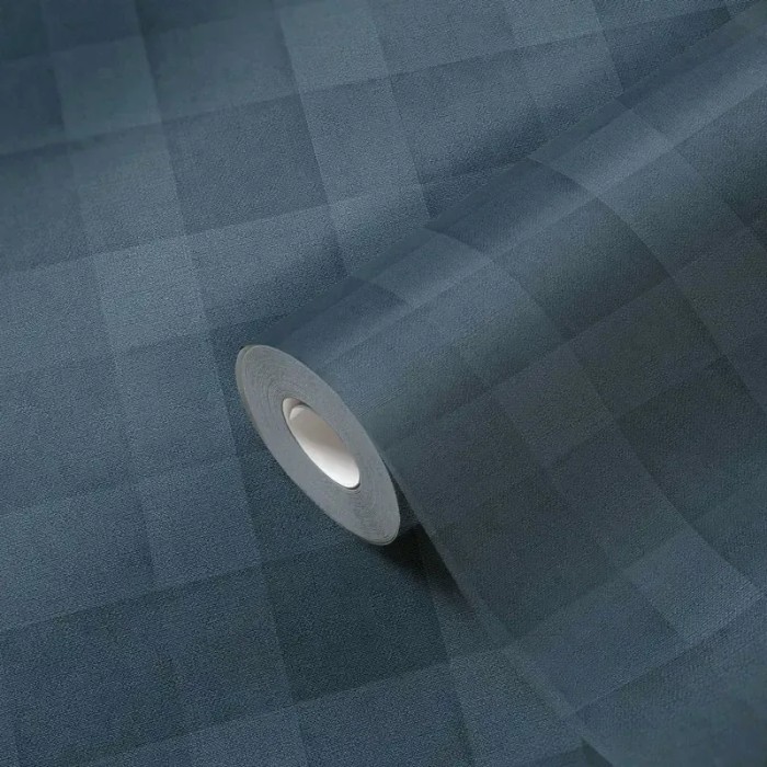 As Creation|Tapete Karos zeitloser Stil Blau|Karos