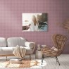 As Creation|Wallpaper timeless style checks in pink and violet|Checkered