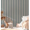 As Creation|Wallpaper blue and beige bicolor stripes|Stripes