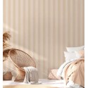 As Creation|Papier Peint rayures bicolores beige et blanc|Rayures