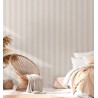 As Creation|Papier Peint rayures bicolores gris clair et blanc|Rayures