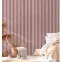 As Creation|Papier Peint rayures bicolores rose et beige|Rayures