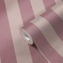 As Creation|Papier Peint rayures bicolores rose et beige|Rayures