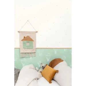 Rasch|Papel pintado infantil árboles acuarela blanco|Infantil 2