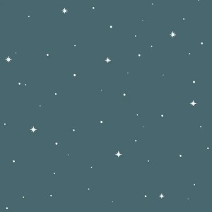 Caselio|Kindertapete Wolken und Sterne in Weiß und Grün|Kindertapete