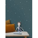 Caselio|Papier peint enfant ciel étoilé bleu|Enfants