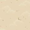 Caselio|Kids wallpaper clouds and stars in beige|Children's