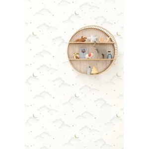 Casadeco|Kids wallpaper white and green jungle animals|Children's 2