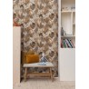 Caselio|Papier peint enfant jungle tropicale florale marron|Jeunesse