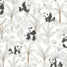 Caselio|Kindertapete Pandas in Grün|Kindertapete
