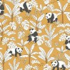 Caselio|Papier peint enfant pandas jaunes|Enfants