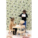 Caselio|Papel pintado infantil osos panda blanco|Infantil