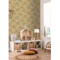 Caselio|Papier peint enfant palmiers exotiques vert menthe|Enfants