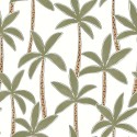 Caselio|Papier peint enfant palmiers exotiques jaune|Enfants