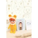 Caselio|Papel pintado infantil animales del bosque blanco y beige|Infantil