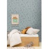 Caselio|Kids wallpaper forest animals blue gray|Children's