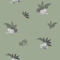Caselio|Papier peint enfant renards verts|Enfants