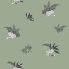 Caselio|Papier peint enfant renards verts|Enfants