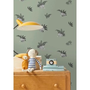 Caselio|Papier peint enfant ciel étoilé blanc et marron|Enfants 2