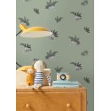Caselio|Papier peint enfant renards verts|Enfants