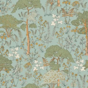 Casadeco|Papier peint museline vert émeraude|Vert