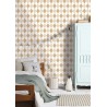 Caselio|Papier peint enfant losanges arlequin beige et marron|Jeunesse