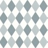 Caselio|Kids wallpaper harlequin diamonds in blue grey|Children's