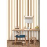 Caselio|Tapete beige-braune Kinderstreifen|Jugend