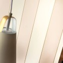 Caselio|Tapete beige-weiße Streifen Schlafzimmer|Streifen