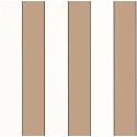 Caselio|Papier peint rayures marron et blanc salon|Rayures