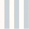 Caselio|Blue striped wallpaper with gold outline|Stripes