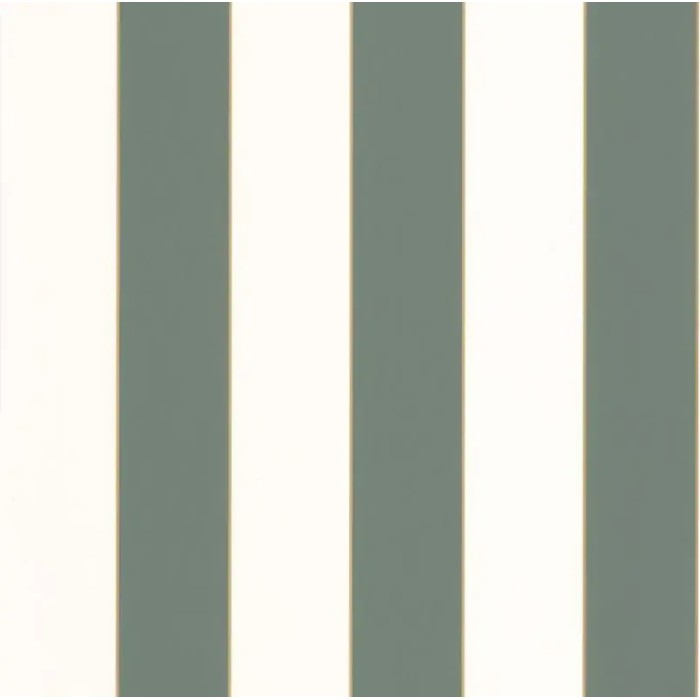 Papel pintado rayas verdes perfilada en oro - Caselio Basics 101077144