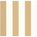 Caselio|Wide bicolor white and gold striped wallpaper|Stripes