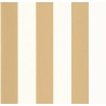 Caselio|Papier peint rayures larges bicolores blanc et or|Rayures