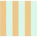 Caselio|Wide bicolor green and ochre striped wallpaper|Stripes