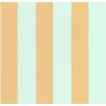 Caselio|Wide bicolor green and ochre striped wallpaper|Stripes