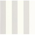 Caselio|Papier peint rayures larges bicolores blanc et argent|Rayures