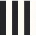 Caselio|Wide bicolor black and white striped wallpaper|Stripes