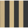 Caselio|Wide bicolor black and gold striped wallpaper|Stripes