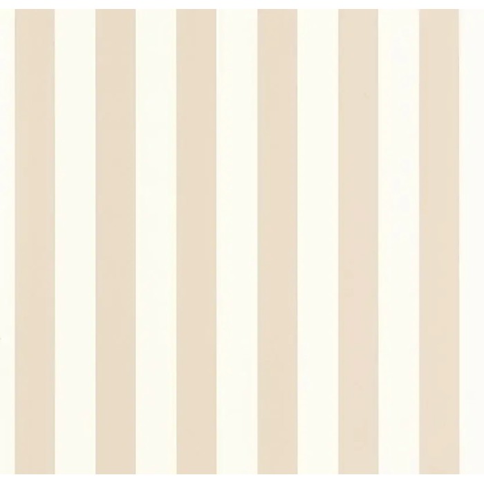 Papel pintado rayas beige y blanco estilo escandinavo - Caselio Basics 104032000