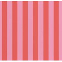 Caselio|Pink and coral red striped wallpaper|Stripes
