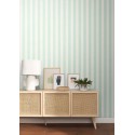Caselio|Mint green Nordic-style striped wallpaper|Stripes