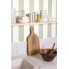 Caselio|Papier peint rayures vert mousse cuisine|Rayures