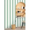 Caselio|Papier peint rayures vert menthe|Rayures