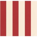 Caselio|Tapete rot-beige Schlafzimmerstreifen|Streifen