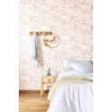 Caselio|Floral wallpaper pink in pastel tones|Modern